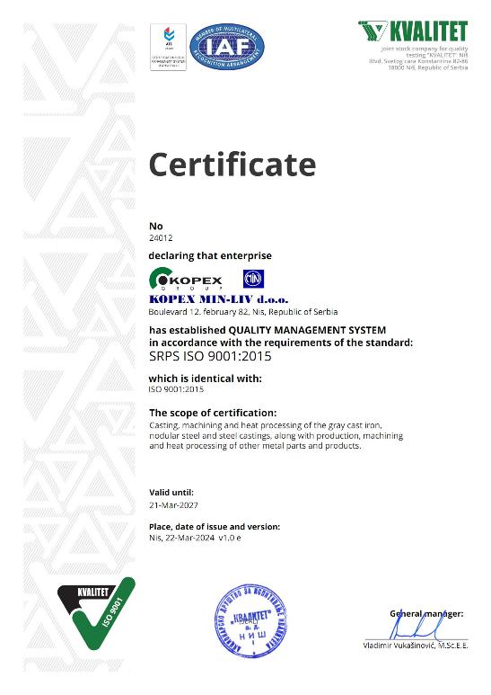 SRPS ISO 9001:2018