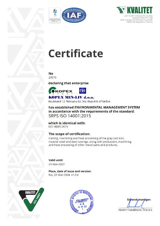 SRPS ISO 14001:2018
